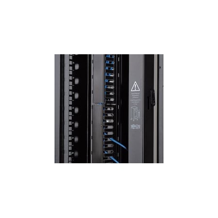 Tripp Lite 6FT(1.8MT) VERT CBL MANAGER, DOUBLE FINGER DUCT W/COVER, TOOLLESS MOUNT 542593